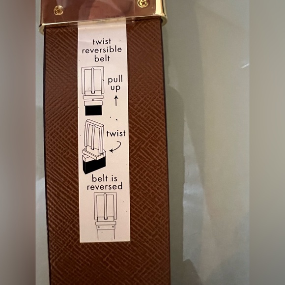 MICHAEL KORS BELT REVERSIBLE TWIST ORCHID MK LOGO TO LUGGAGE MK GOLD BUCKLE - Picture 7 of 8